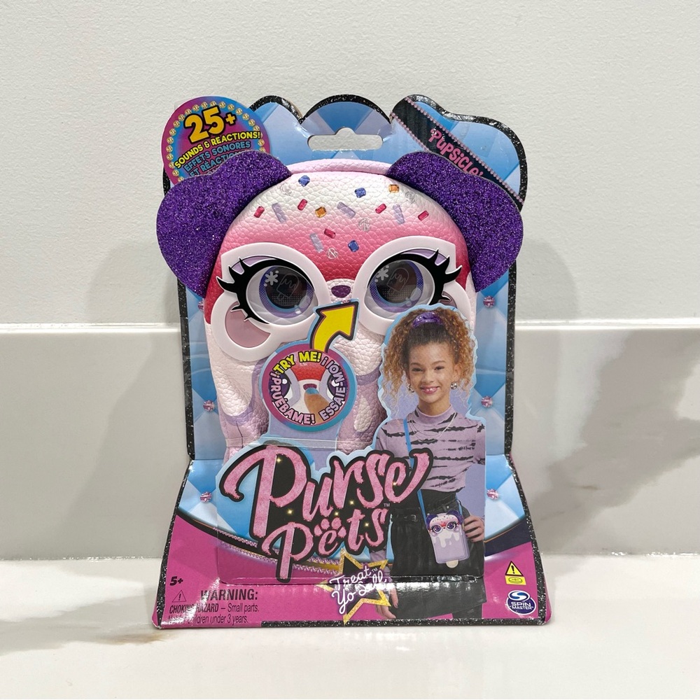 🟤2/$25 NEW Purse Pets Treat Yo Self Pupsicle Interactive Pet/Crossbody Bag